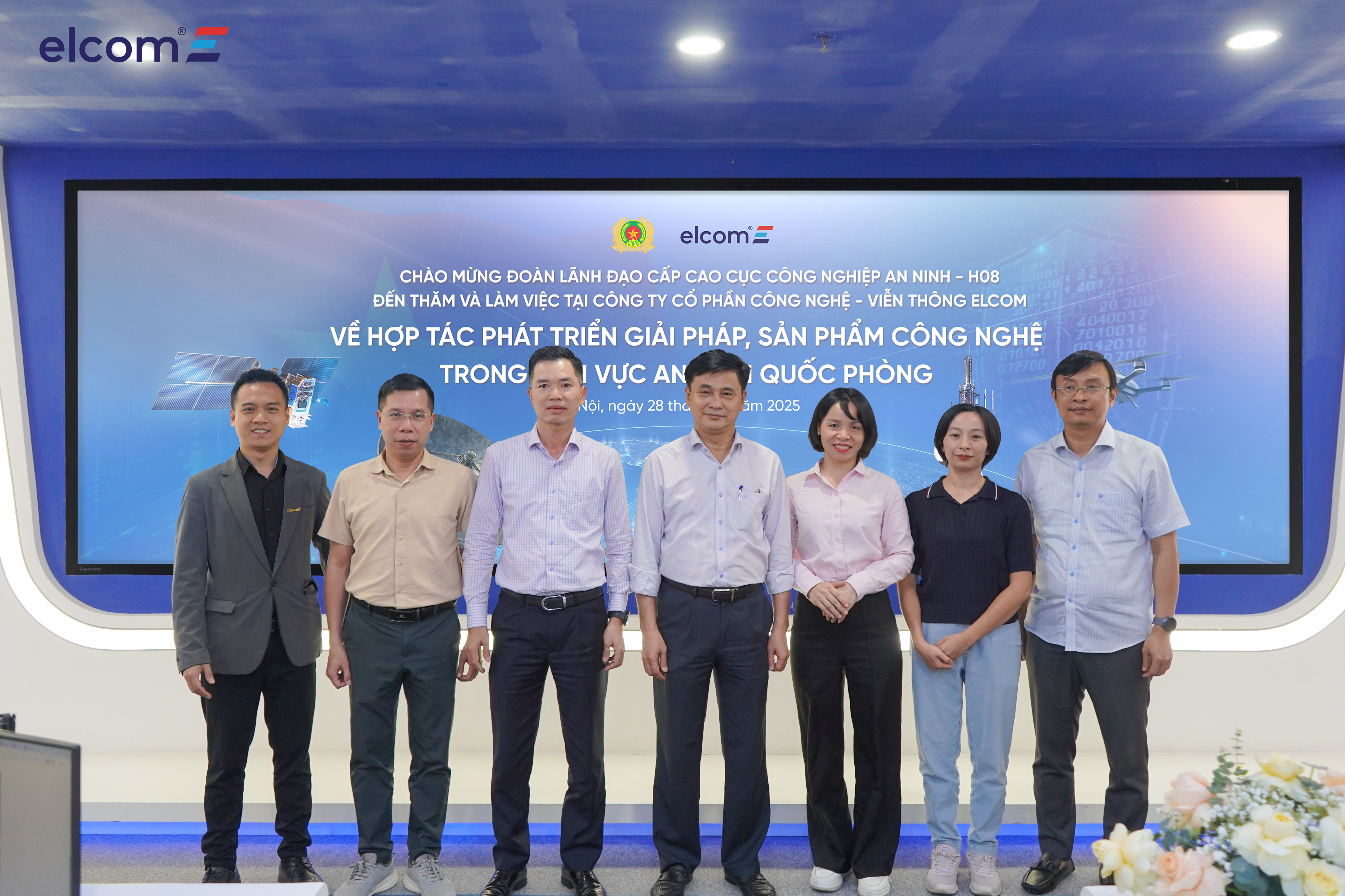 ELCOM đón tiếp Cục Công nghiệp An ninh (H08) tới thăm và làm việc