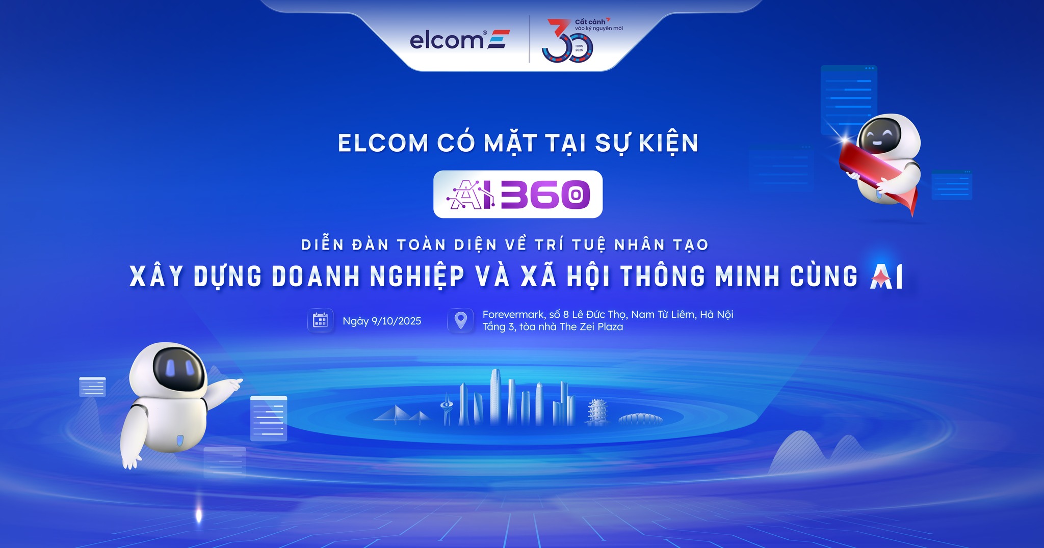 ELCOM có mặt tại Diễn đàn AI360 2025 - Thúc đẩy hệ sinh thái trí tuệ nhân tạo Việt Nam phát triển bền vững